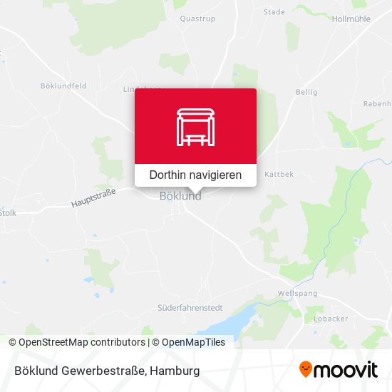 Böklund Gewerbestraße Karte