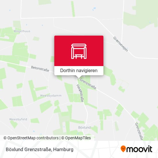 Böxlund Grenzstraße Karte