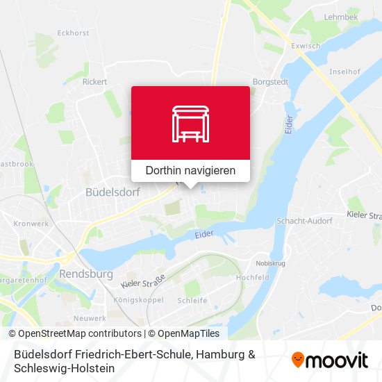 Büdelsdorf Friedrich-Ebert-Schule Karte