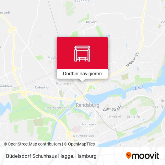 Büdelsdorf Schuhhaus Hagge Karte