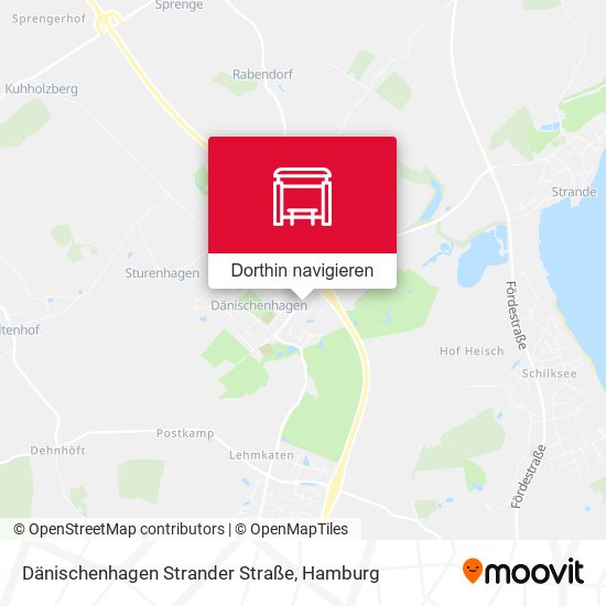 Dänischenhagen Strander Straße Karte