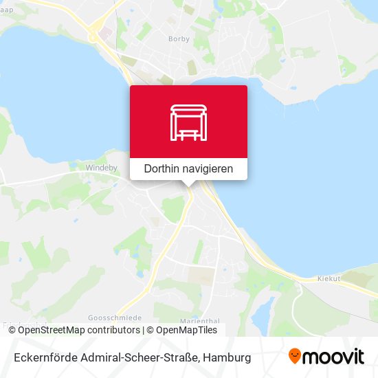 Eckernförde Admiral-Scheer-Straße Karte
