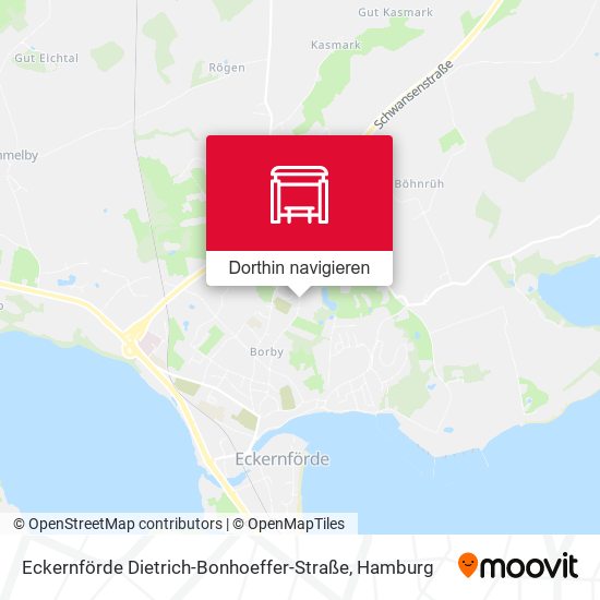 Eckernförde Dietrich-Bonhoeffer-Straße Karte