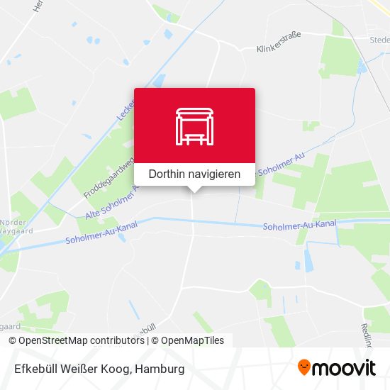 Efkebüll Weißer Koog Karte
