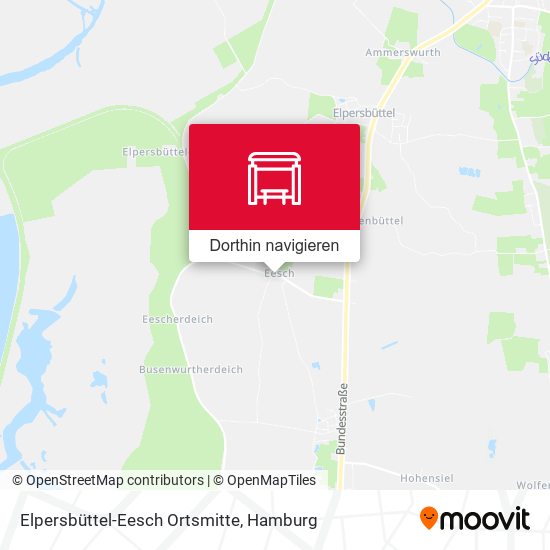 Elpersbüttel-Eesch Ortsmitte Karte