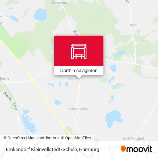 Emkendorf Kleinvollstedt / Schule Karte