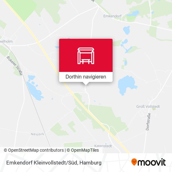 Emkendorf Kleinvollstedt/Süd Karte