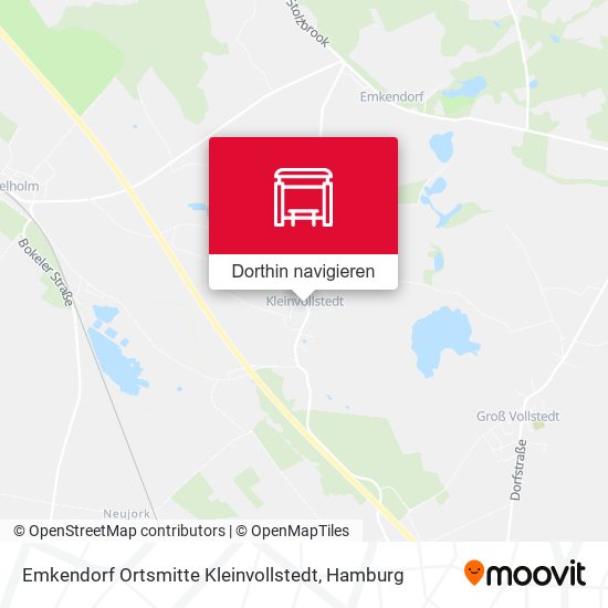 Emkendorf Ortsmitte Kleinvollstedt Karte