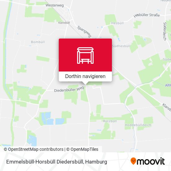 Emmelsbüll-Horsbüll Diedersbüll Karte