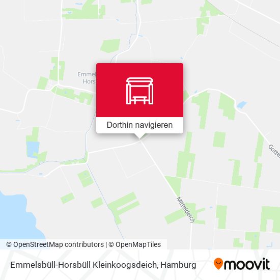 Emmelsbüll-Horsbüll Kleinkoogsdeich Karte