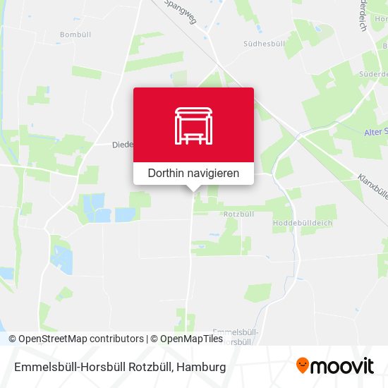 Emmelsbüll-Horsbüll Rotzbüll Karte