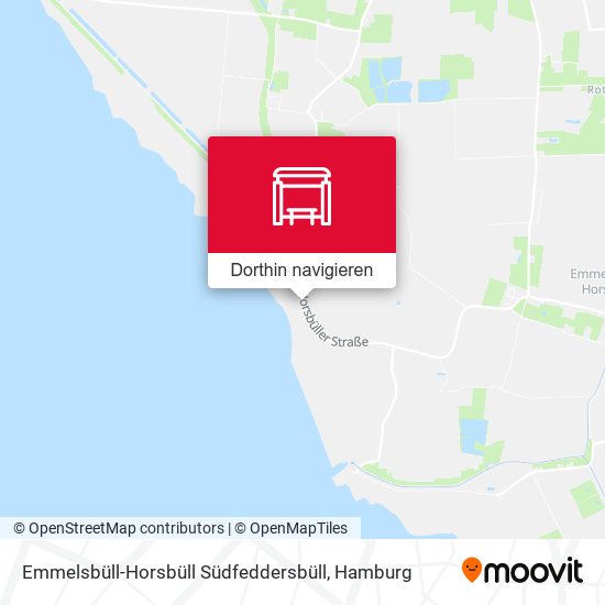 Emmelsbüll-Horsbüll Südfeddersbüll Karte