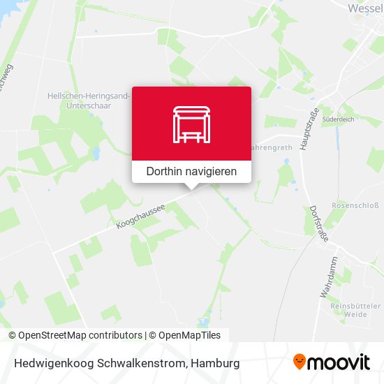 Hedwigenkoog Schwalkenstrom Karte