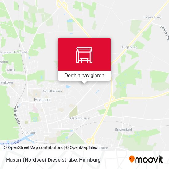 Husum(Nordsee) Dieselstraße Karte