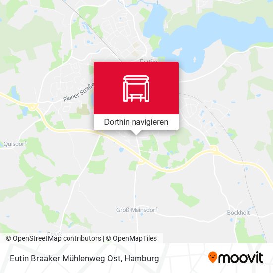Eutin Braaker Mühlenweg Ost Karte