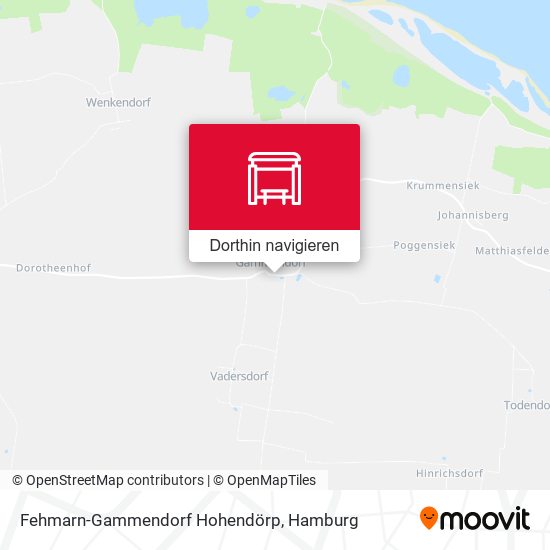 Fehmarn-Gammendorf Hohendörp Karte