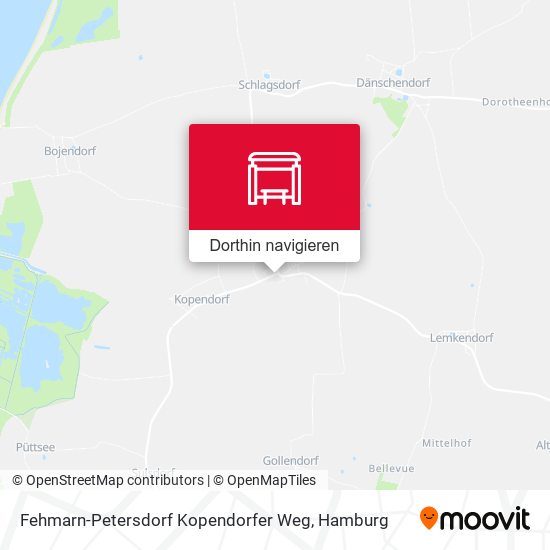 Fehmarn-Petersdorf Kopendorfer Weg Karte