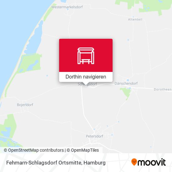 Fehmarn-Schlagsdorf Ortsmitte Karte