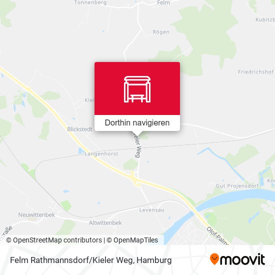 Felm Rathmannsdorf/Kieler Weg Karte