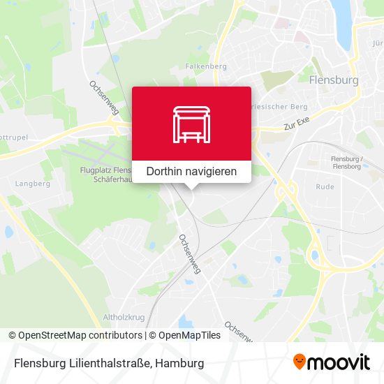 Flensburg Lilienthalstraße Karte
