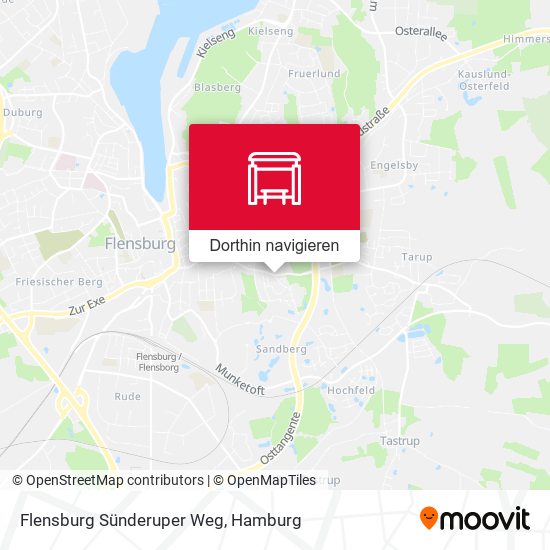 Flensburg Sünderuper Weg Karte