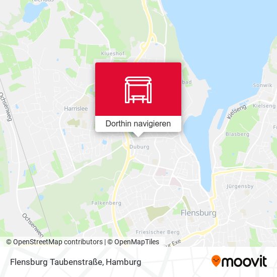 Flensburg Taubenstraße Karte