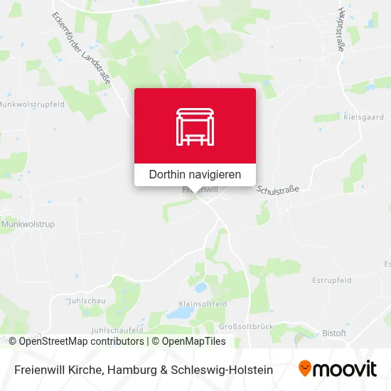 Freienwill Kirche Karte