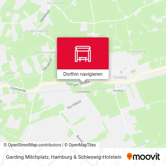 Garding Milchplatz Karte