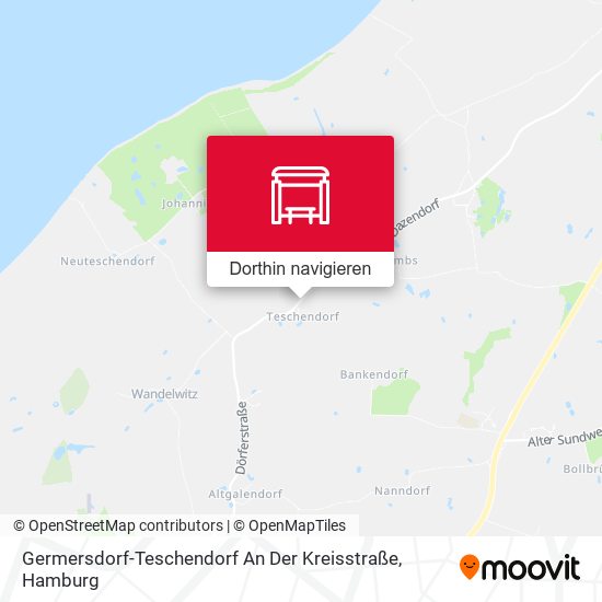 Germersdorf-Teschendorf An Der Kreisstraße Karte