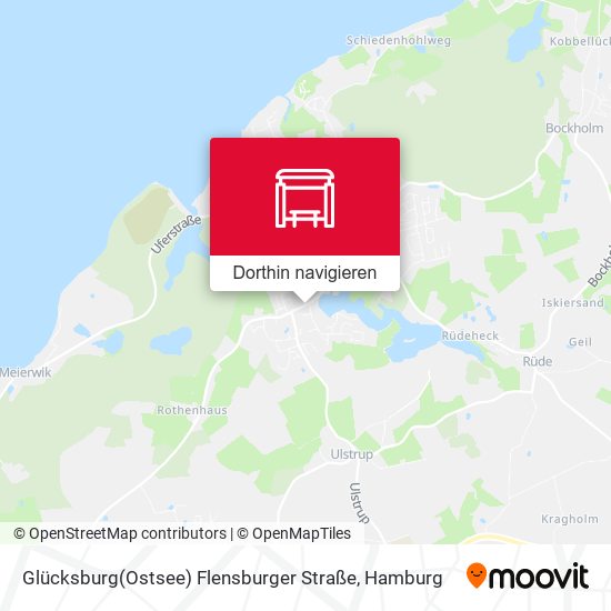 Glücksburg(Ostsee) Flensburger Straße Karte