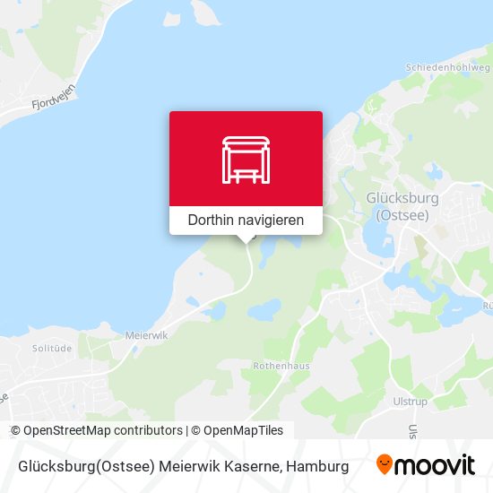 Glücksburg(Ostsee) Meierwik Kaserne Karte