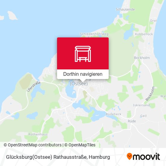 Glücksburg(Ostsee) Rathausstraße Karte