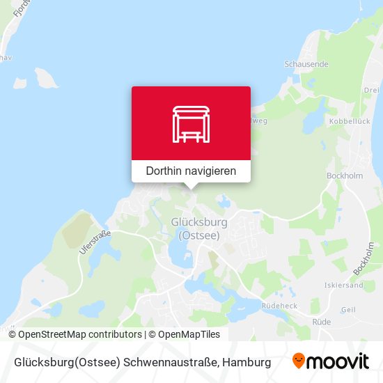 Glücksburg(Ostsee) Schwennaustraße Karte