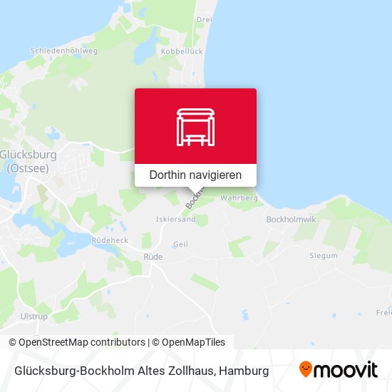 Glücksburg-Bockholm Altes Zollhaus Karte