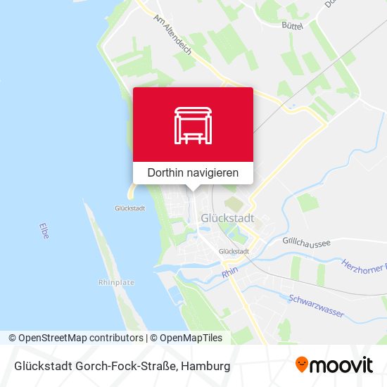 Glückstadt Gorch-Fock-Straße Karte