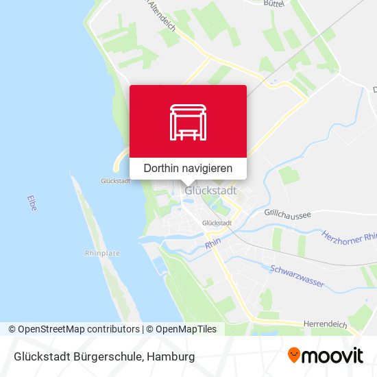 Glückstadt Bürgerschule Karte