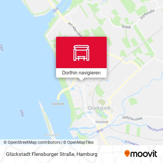 Glückstadt Flensburger Straße Karte