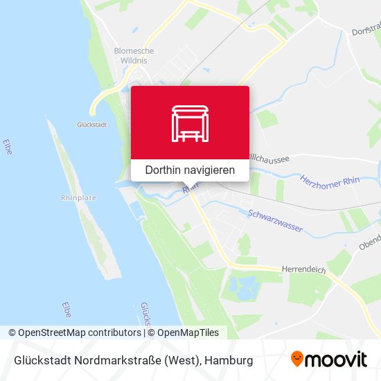 Glückstadt Nordmarkstraße (West) Karte
