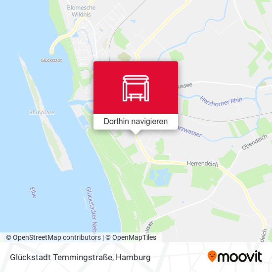 Glückstadt Temmingstraße Karte