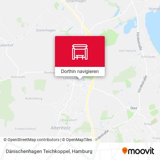 Dänischenhagen Teichkoppel Karte