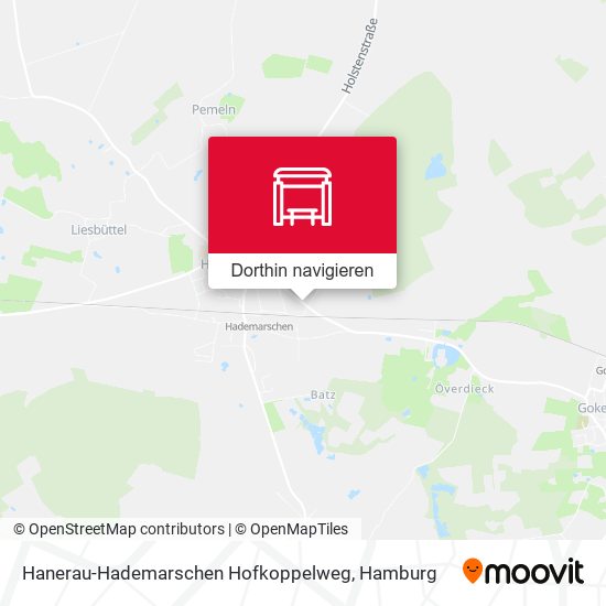 Hanerau-Hademarschen Hofkoppelweg Karte