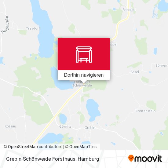 Grebin-Schönweide Forsthaus Karte