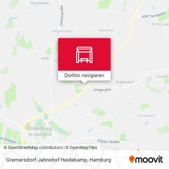 Gremersdorf-Jahnshof Heidekamp Karte