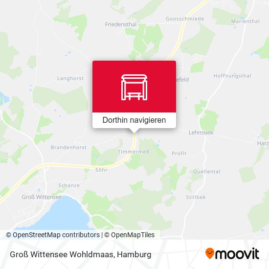 Groß Wittensee Wohldmaas Karte
