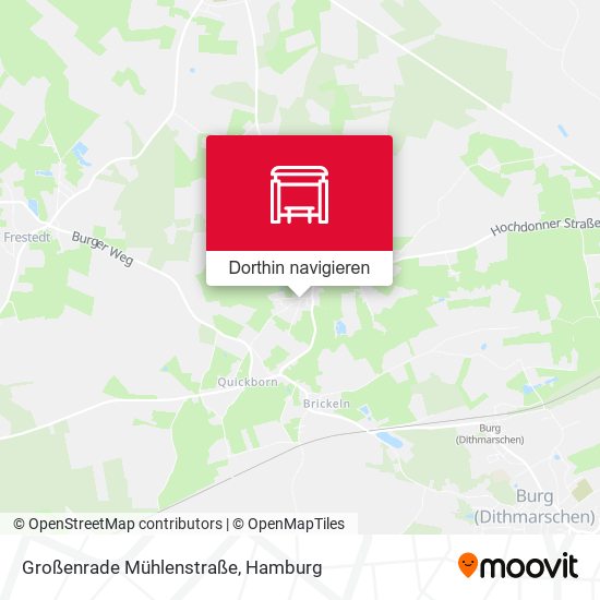 Großenrade Mühlenstraße Karte