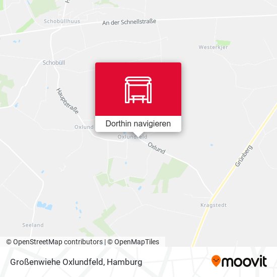Großenwiehe Oxlundfeld Karte