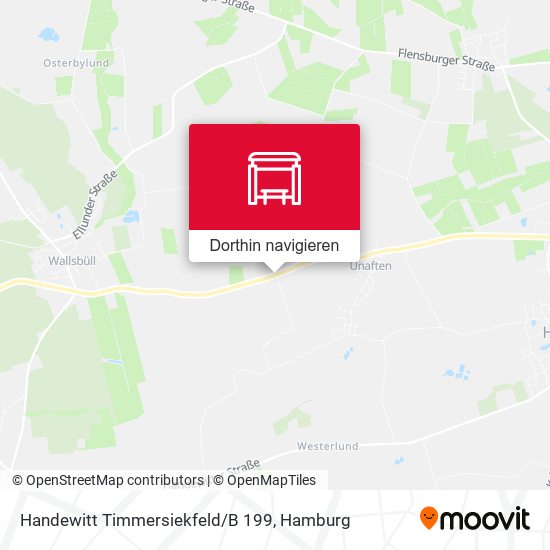 Handewitt Timmersiekfeld/B 199 Karte
