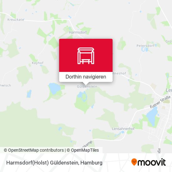 Harmsdorf(Holst) Güldenstein Karte