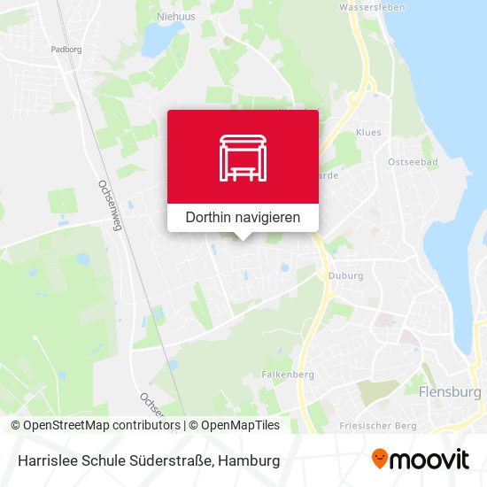 Harrislee Schule Süderstraße Karte