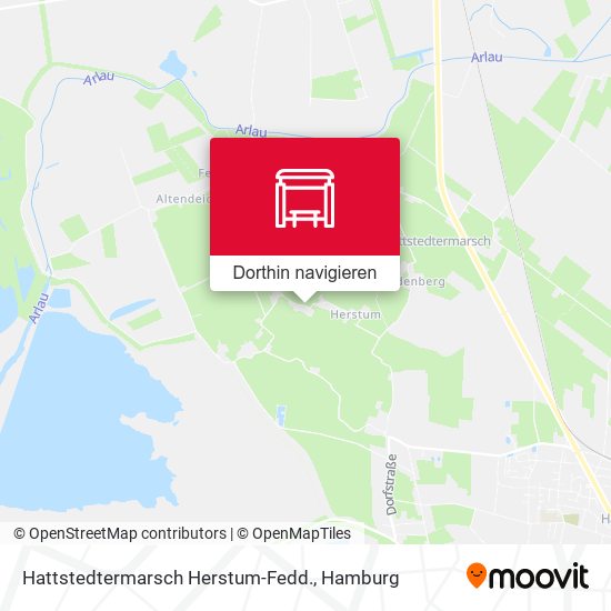 Hattstedtermarsch Herstum-Fedd. Karte